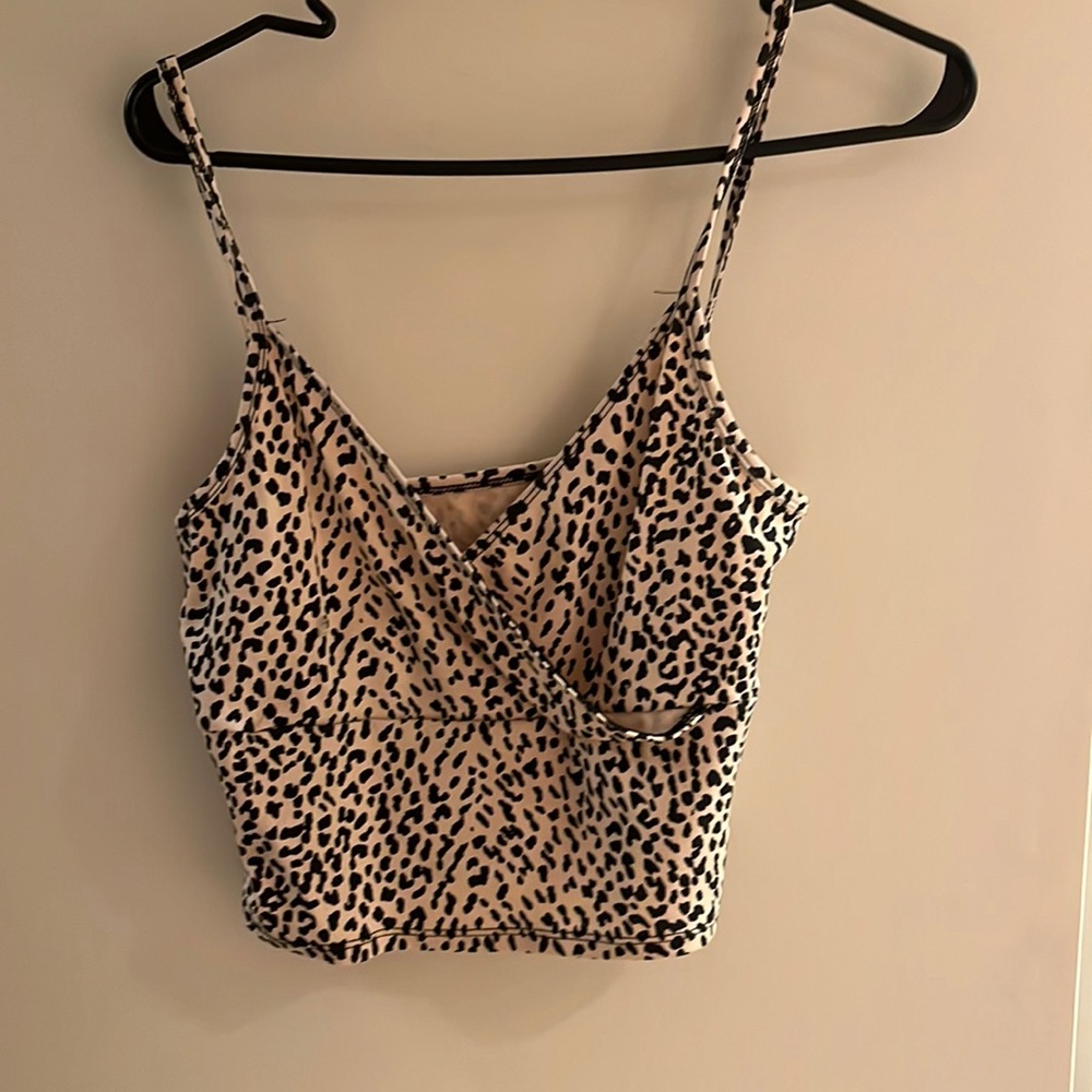 Cheetah print crop top